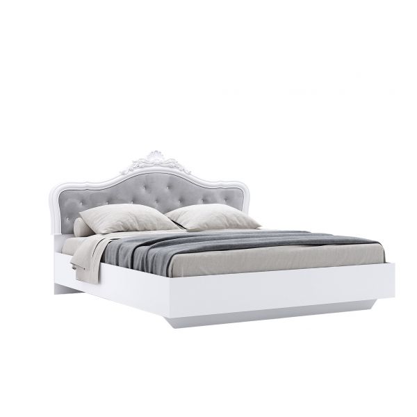 Ліжко Luiza 1,8х2,0 без каркасу  Глянець білий