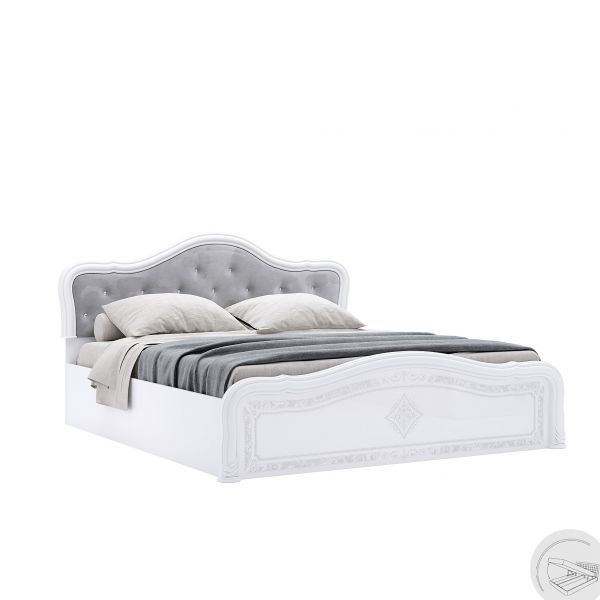 Bed 1,6x2.0 Luxe with lift, with frame