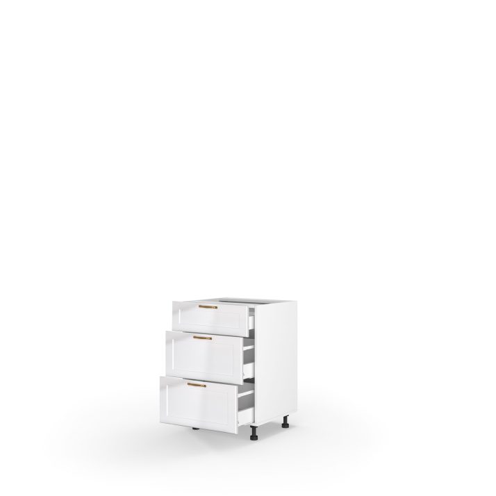 Кухонна секція Вінтаж нижня 50Н3ШХ/820 Pro Hettich(Білий/Напівмат Білий 9003)