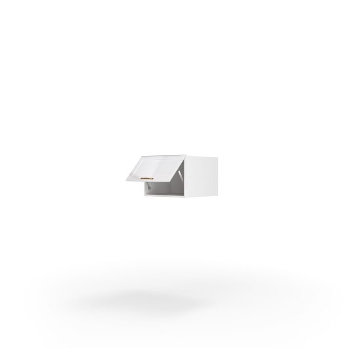 Кухонна секція Вінтаж верхня 40В/360 1дв Газ Ліфт(Білий/Напівмат Білий 9003)