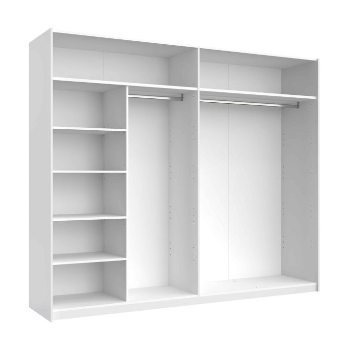 Option T-shaped Shelf Slide-door wardrobe 2,5m