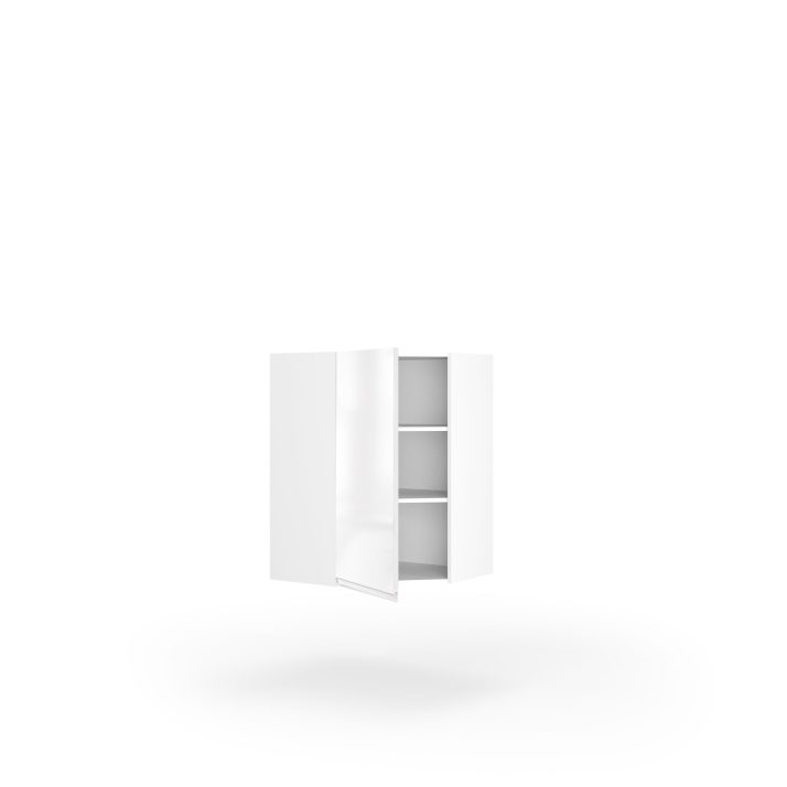 Кухонна секція Міленіум верхня КутВ 45° 650х650/900 1дв Pro Blum Ліва(Білий/Напівмат Білий 9003)