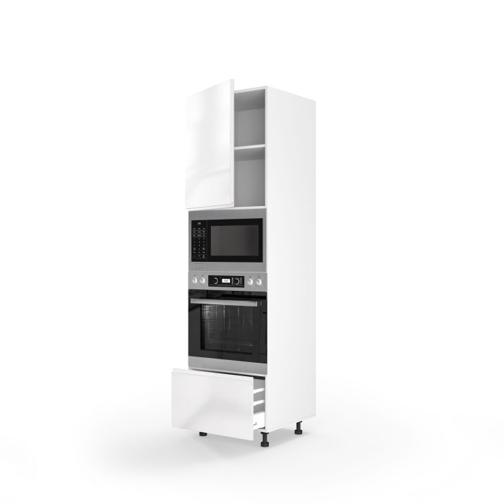 Cupboard section 60COM1DR/2140 Oven+Microwave Pro Blum+Hettich of kitchen set Millenium Left