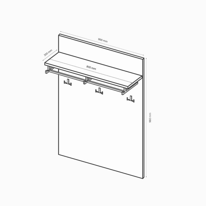 Hanger of hallway set Amanda