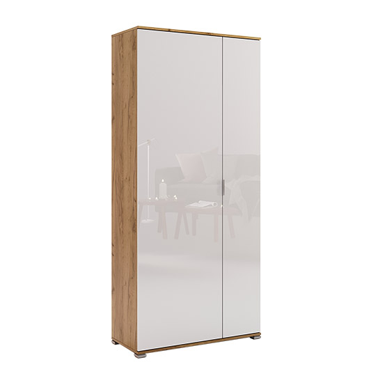 2-door wardrobe without mirrors of hallway set Asti