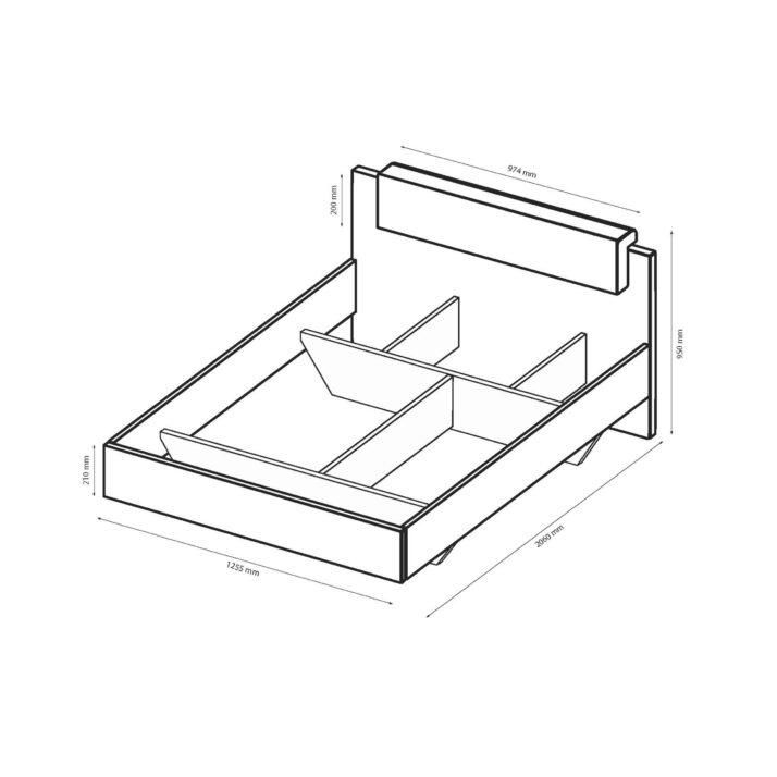 Ліжко Асті 1.6х2.0