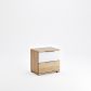 2-drawers nightstand of bedroom set Asti