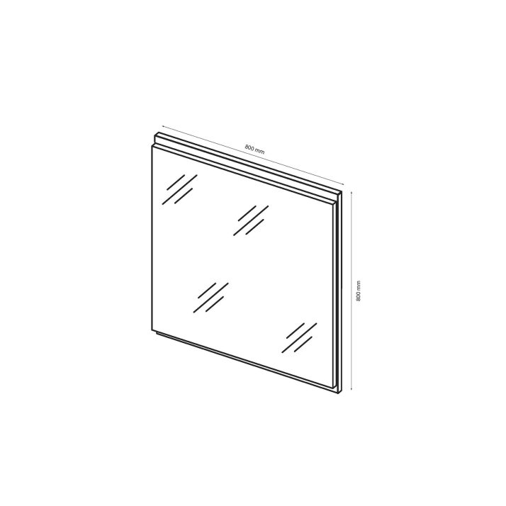 Mirror 800×800 of hallway set Asti