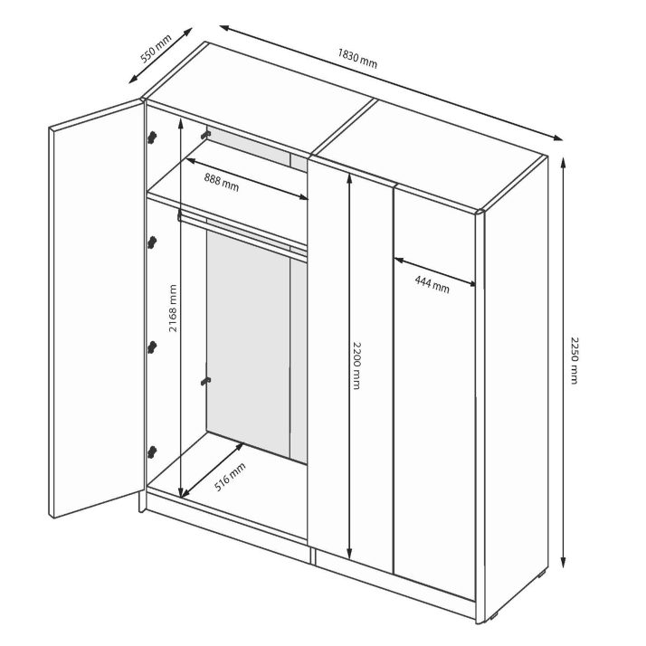 Шафа Белладжіо 4дв.