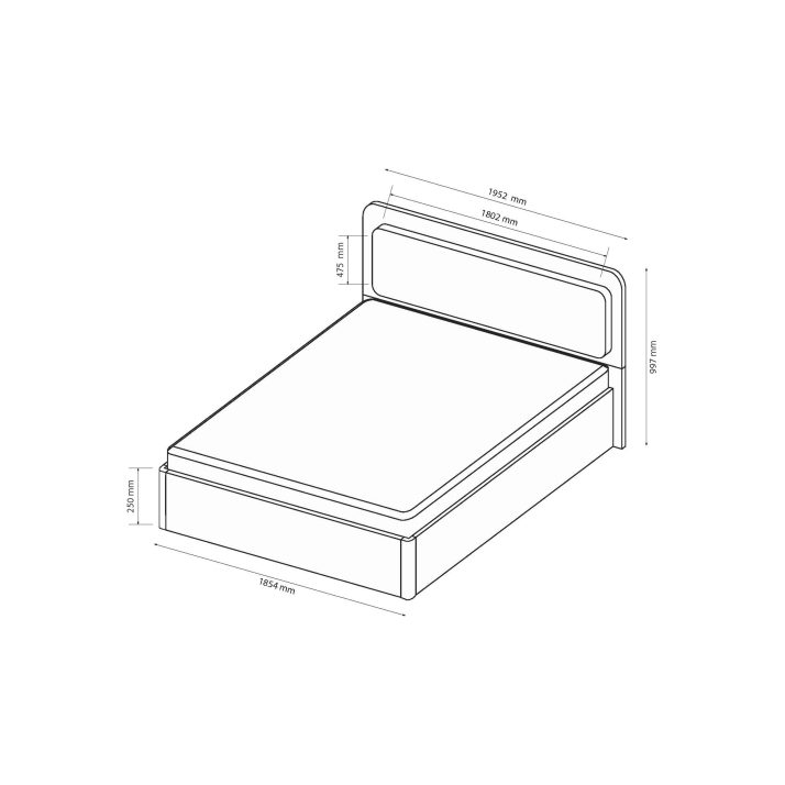 Ліжко Белладжіо 1.8х2.0