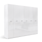 6-door wardrobe without mirrors Bella