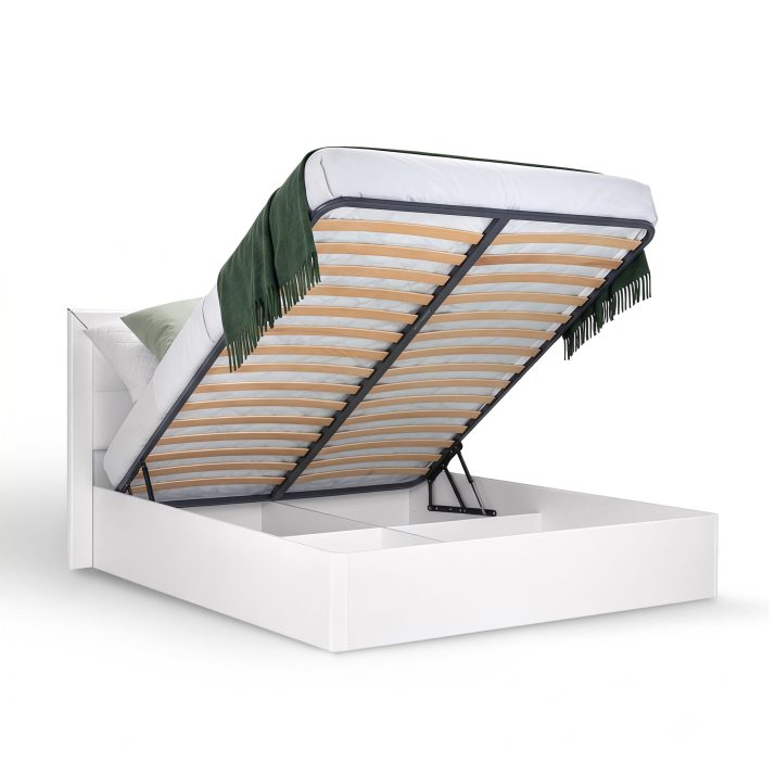 Bed 1,4×2,0 with lift, with profile, soft headboard Bella