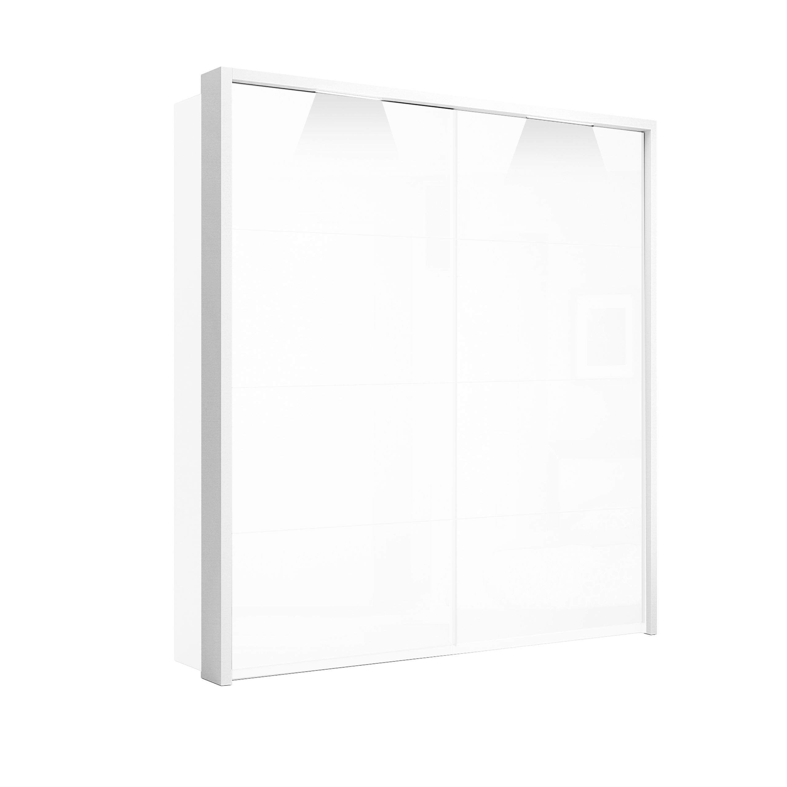 Slide-door wardrobe 2,0х2,1m Cornice with Backlight Option of bedroom set Bella