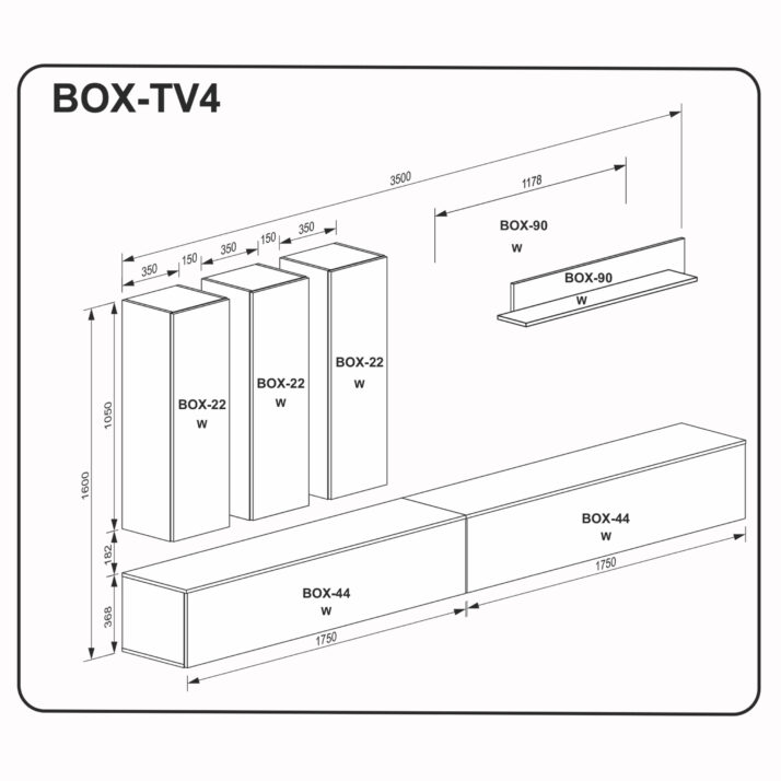 Living room set BOX TV4