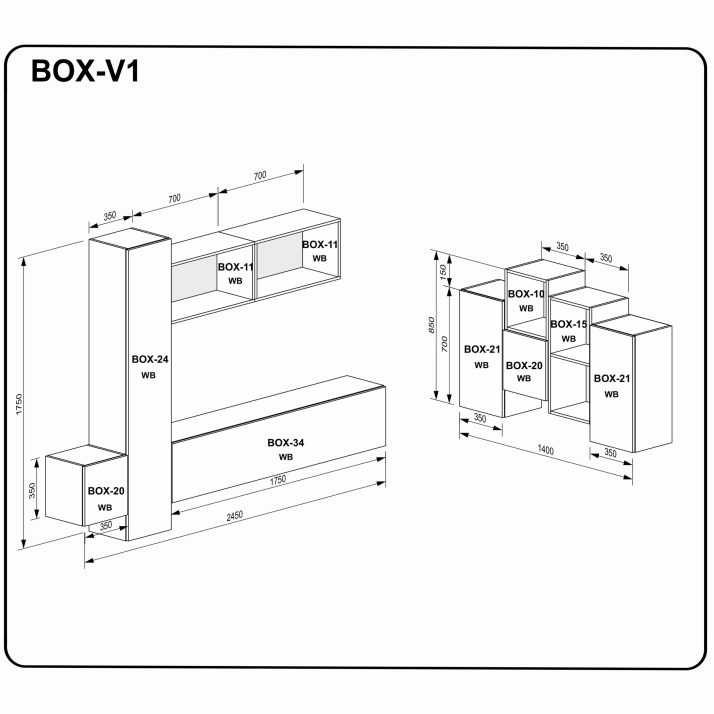 Living room set BOX V1