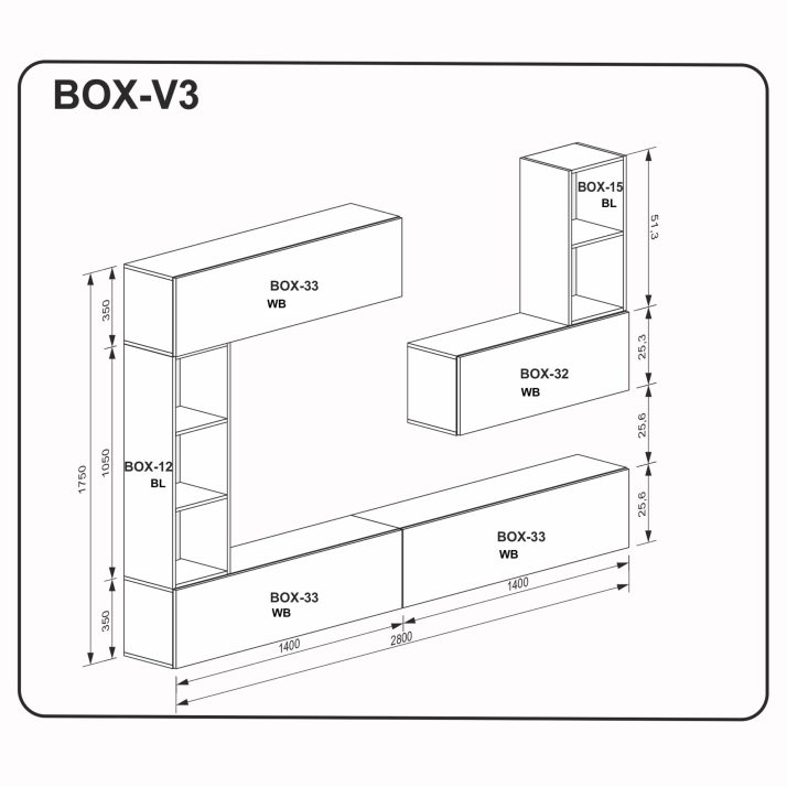 Living room set BOX V3