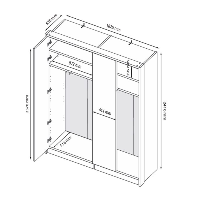 Шафа Бруно 4дв.