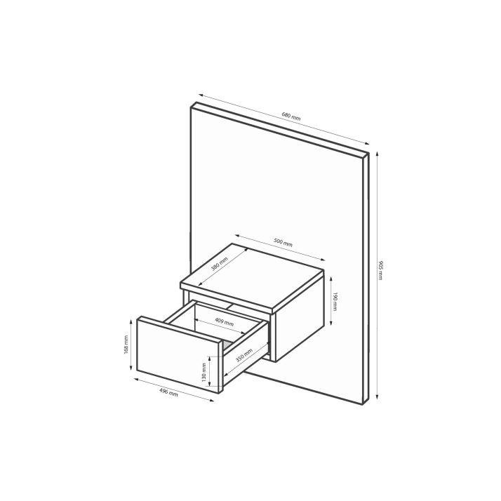 Приліжкові тумби Бартон підвісні 2шт.