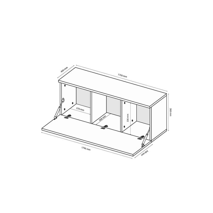 Секція Box Сolor – 44 TV 1,75