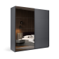 Slide-door wardrobe 2,0х2,1m of bedroom set Doni