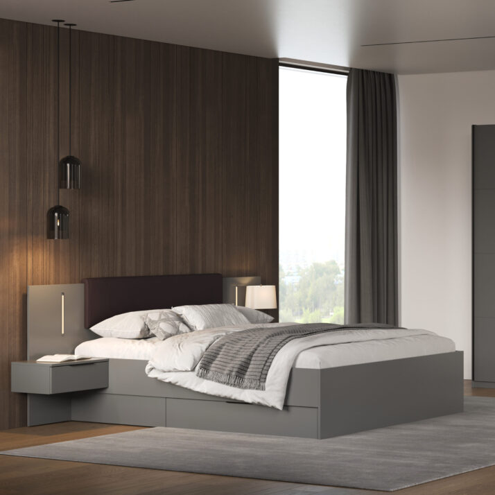 Ліжко Доні 1.6х2.0 з шухлядами