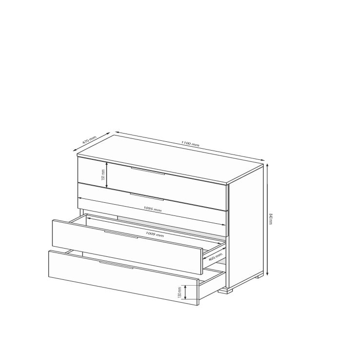 Комод  Доні 4шх.