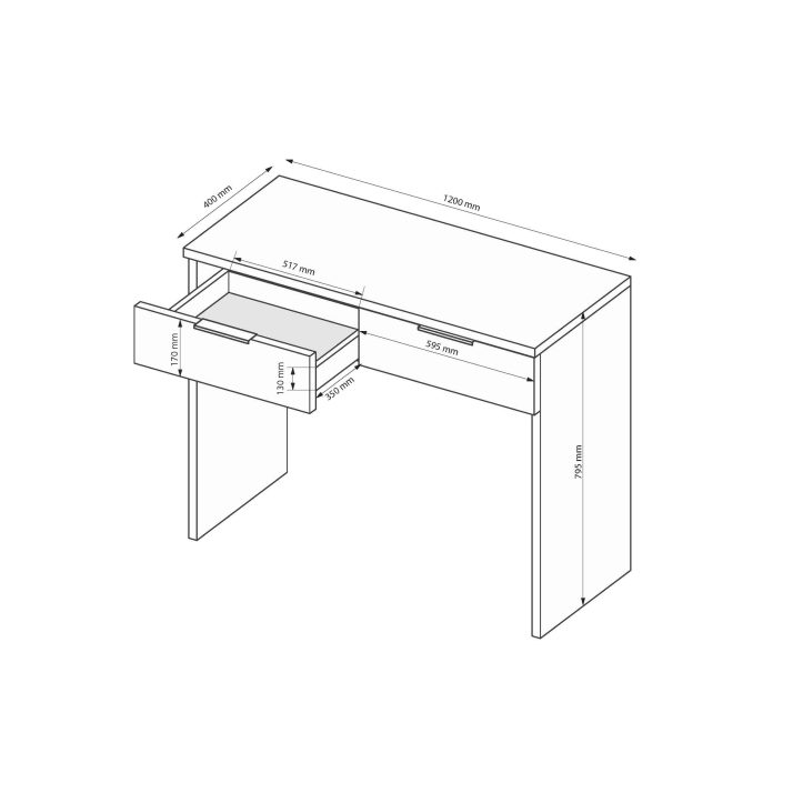 Туалетний столик Доні 2шх.