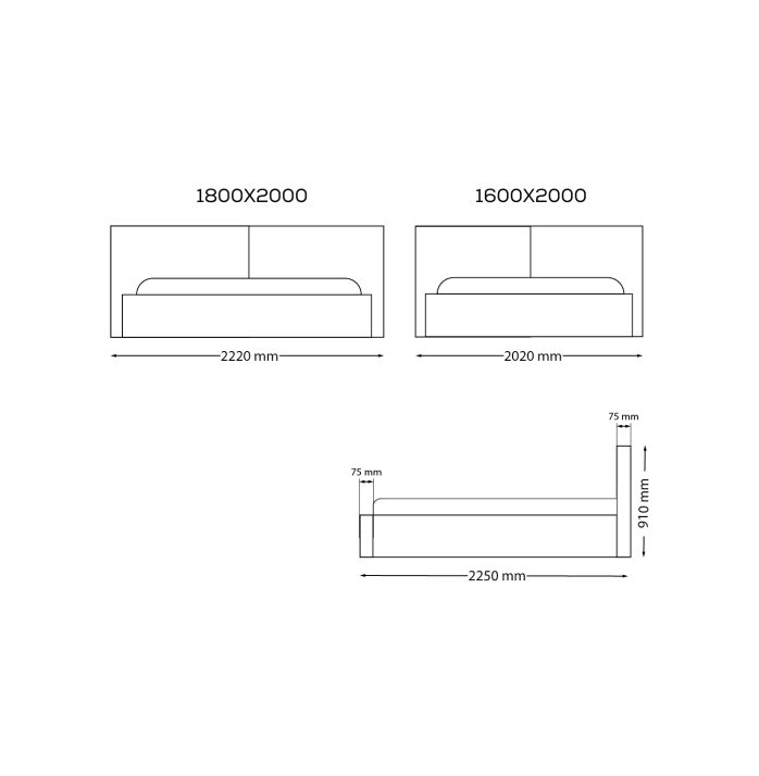 М’яке ліжко Дуо 1.6 підйомне з каркасом.(Складське, тканина ENJOY NEW – К1 графіт )
