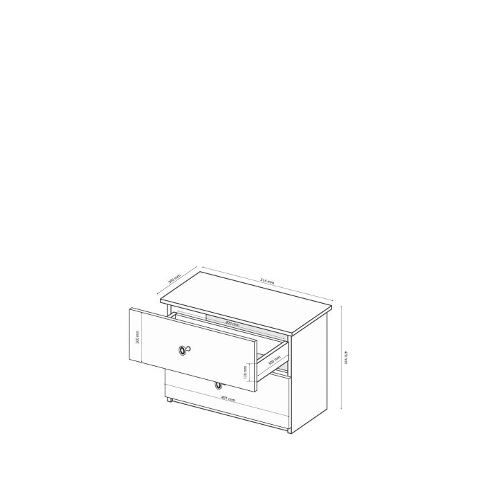 Приліжкова тумба 2шт. Єва