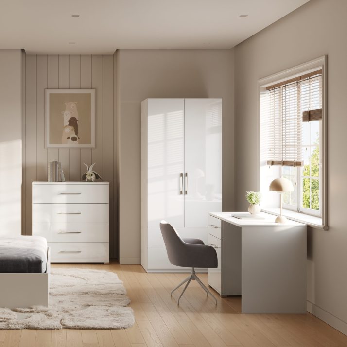 1-door 1-drawer Desk of bedroom set Family