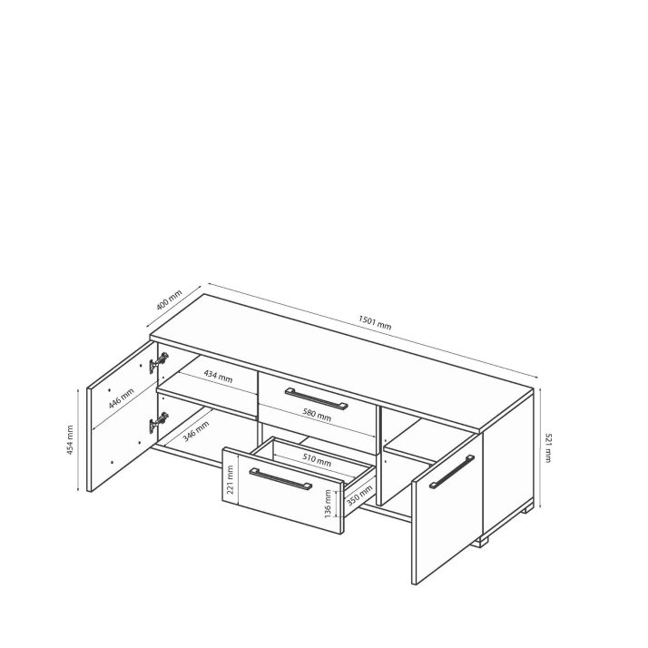 Тумба ТВ Фемелі 1.5м.