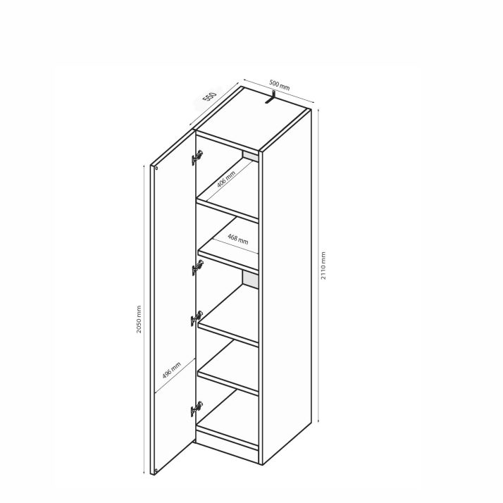 1-door wardrobe of children’s set Happy