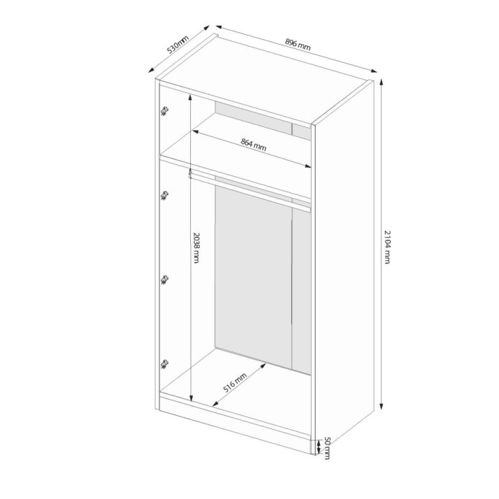 Carcass 2-door wardrobe of checkroom system Idea