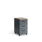 3-drawer stand on wheels of office set Jurian
