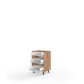 Carcass lower section 40L3DR/820 Telescope of kitchen set