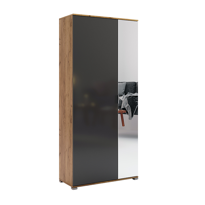 2-door wardrobe of hallway set Luna