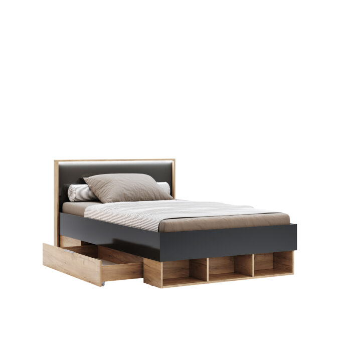 Bed 1,4×2,0 with drawers of children’s set Luna Junior