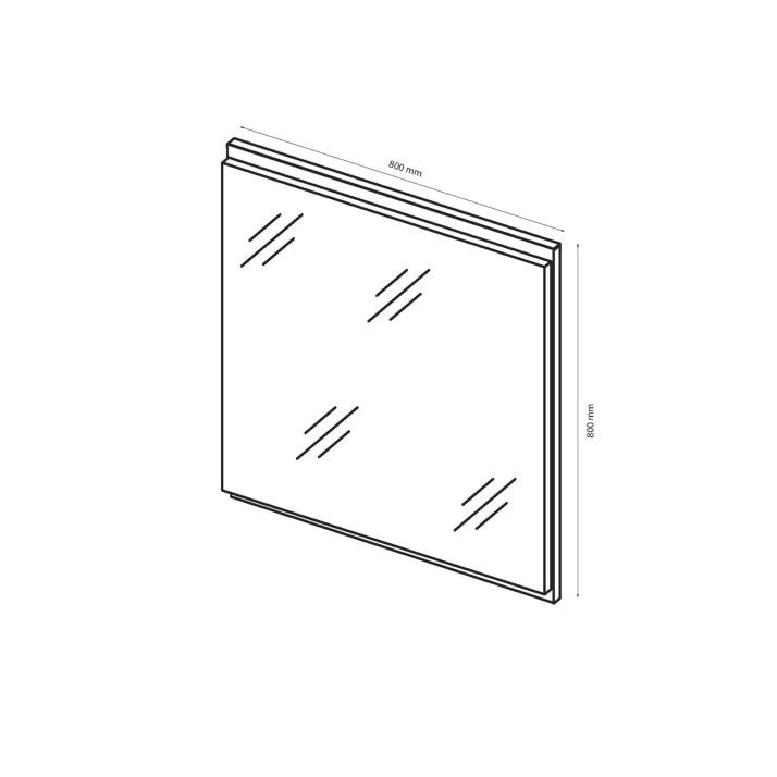 Mirror 800×800 of hallway set Luna