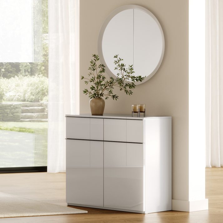 2-door 2-drawer chest of bedroom set LUCCA