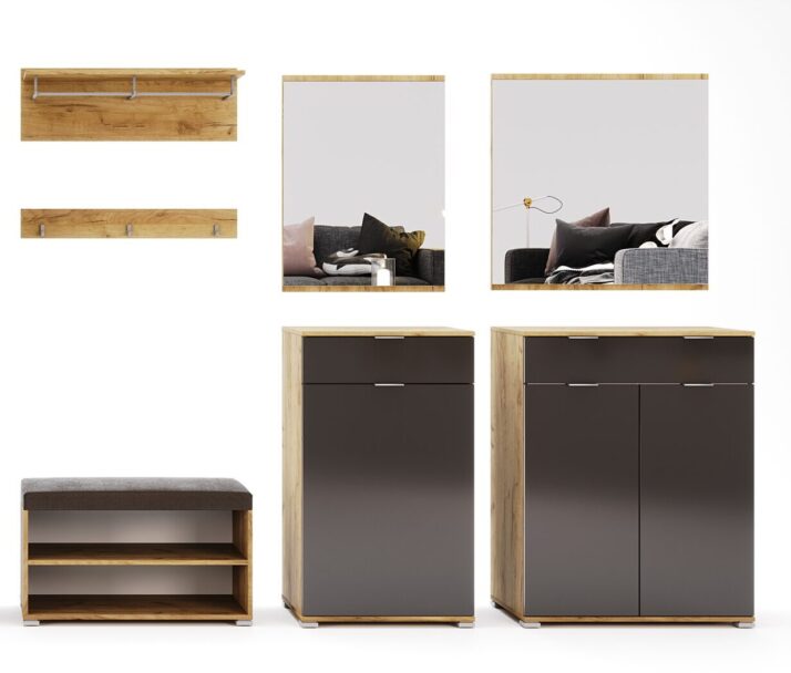 1-door 1-drawer chest of hallway set Luna