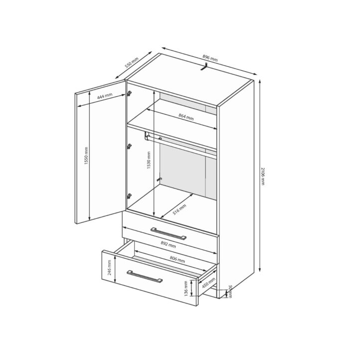 Шафа Мегі 2дв. 2шх.