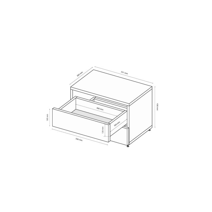 Приліжкова тумба Мія