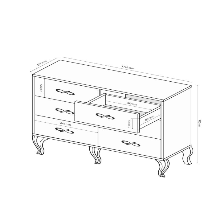 Комод Імперія 6шх.