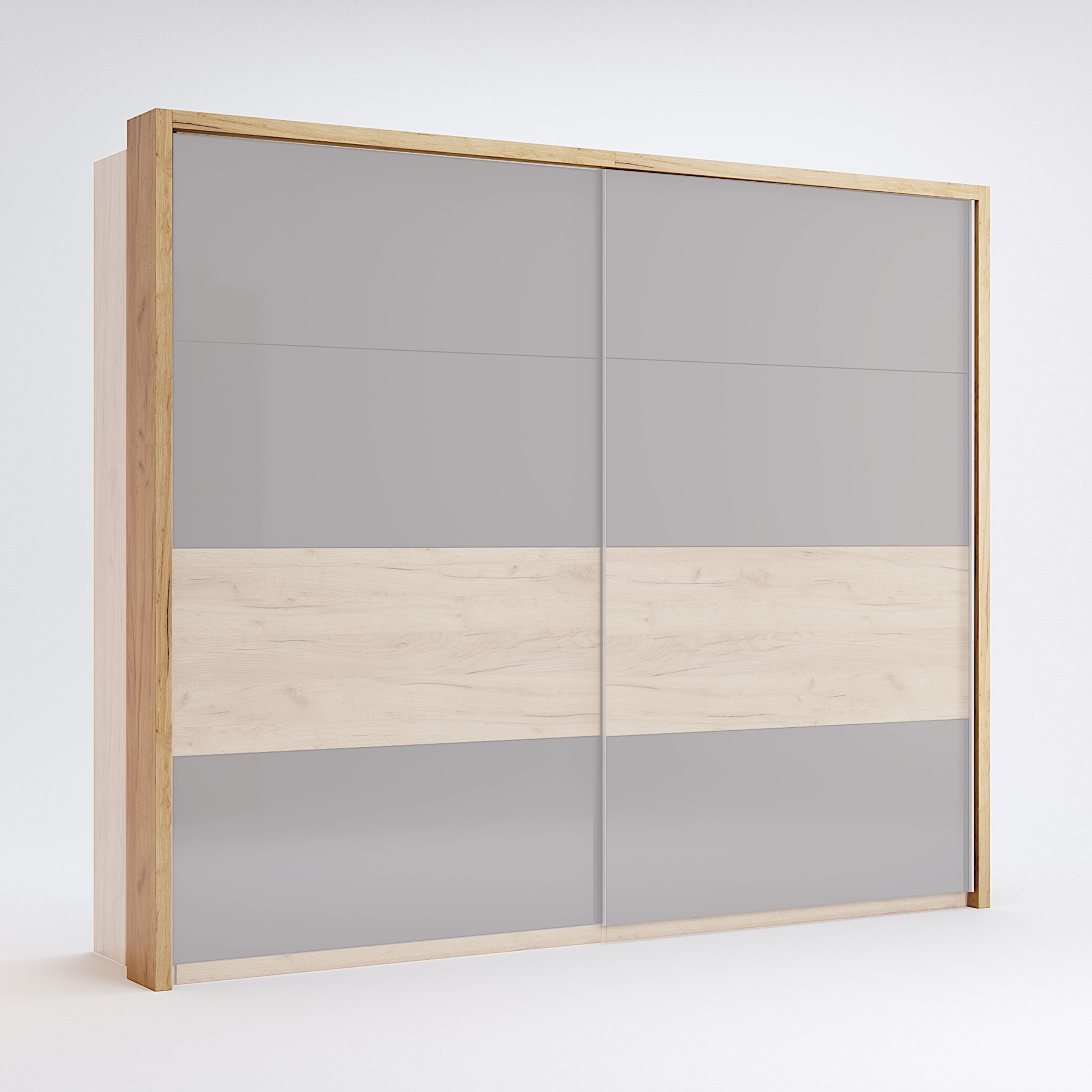 Slide-door wardrobe 2,5х2,1m Cornice Option of bedroom set Ramona