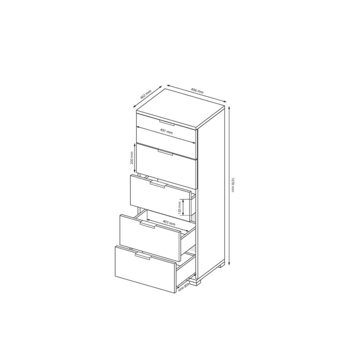 Комод Рамона 5шх.