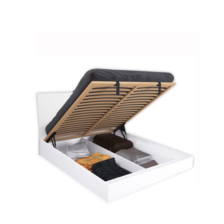 Bed 1,8×2,0 with soft headboard, with lift Roma