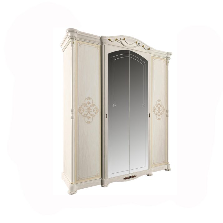 4-door wardrobe of bedroom set Rosella