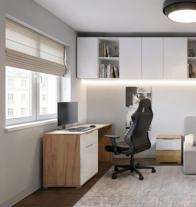 1-door 1-drawer Desk of bedroom set Asti