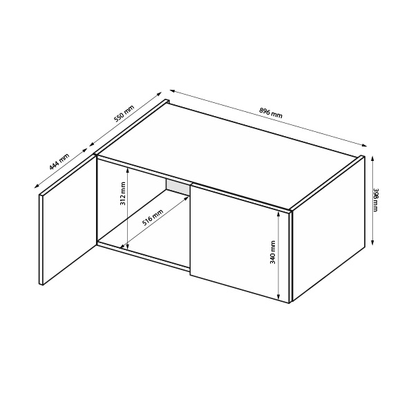 Антресоль Луна 2дв.