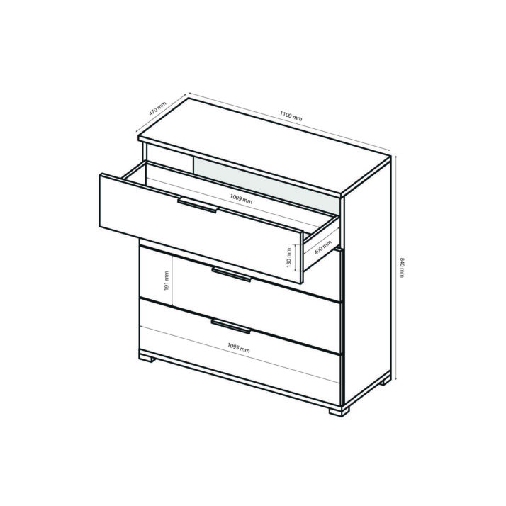 4-drawer chest of bedroom set Teddy